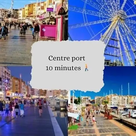 Apartament Eclats D'azur, Duplex De Charme, 200 M Agde